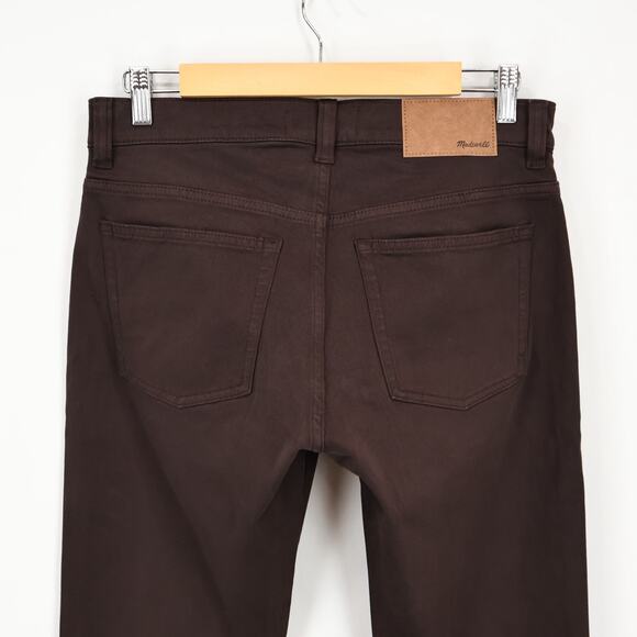 NWT Madewell Men's The Athletic Allday Slim Pant Dark Carob Brown Size 30 X 30 - Picture 6 of 10